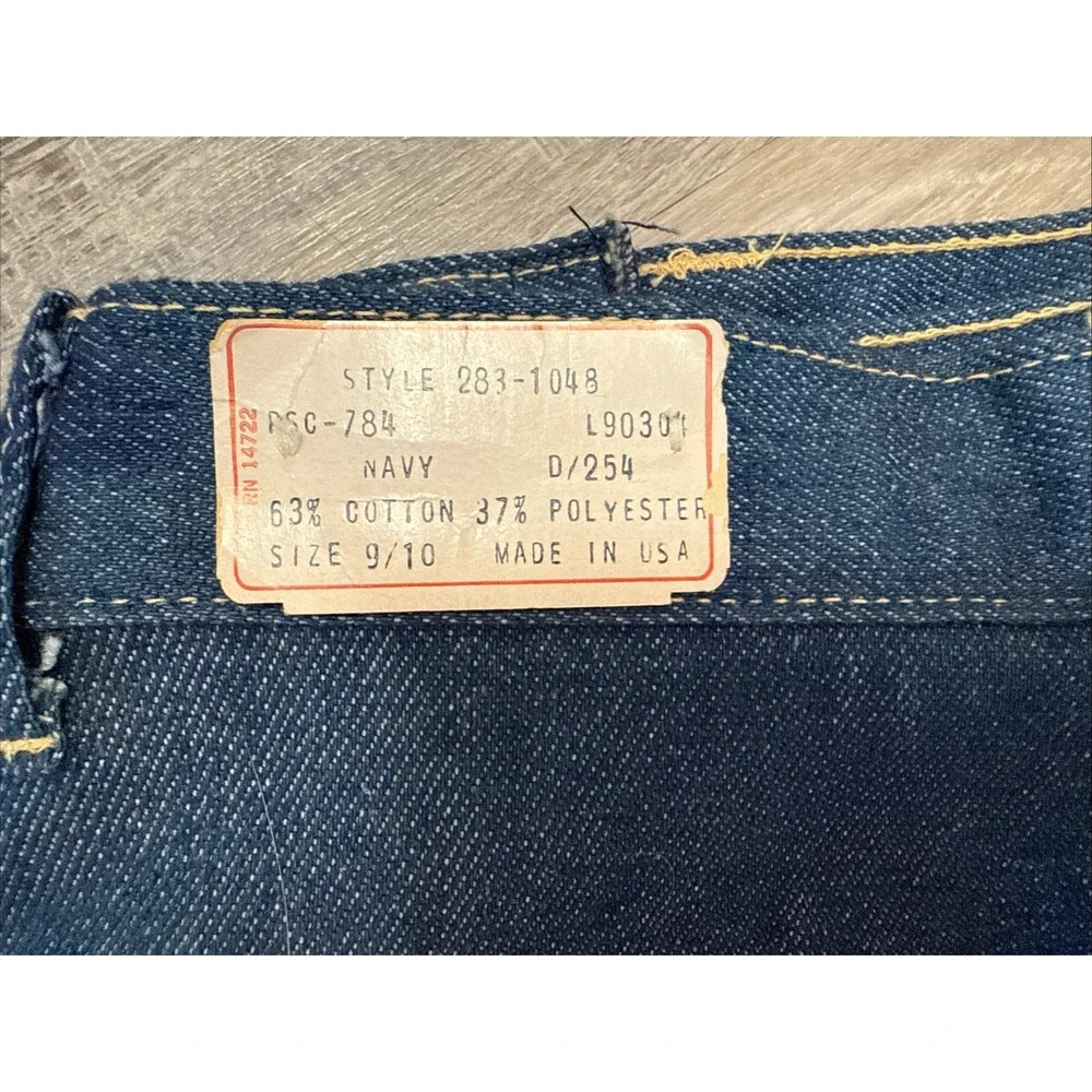 VTG Denim Blue Jean‎ Denim Maxi Wrap Skirt Womens Western Cowgirl Bareback NOS